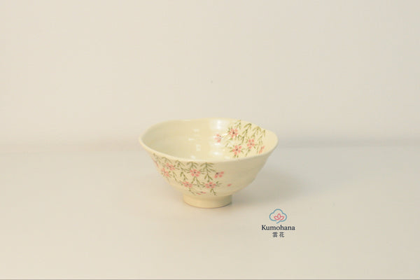 HANDMADE JAPANESE RICE BOWL | GION SAKURA | TOUSENGAMA 陶泉窯