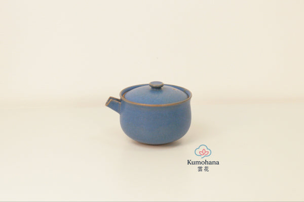 HANDMADE JAPANESE KATAKUCHI SAKE PITCHER | INDIGO BLUE | TOHKEN-GAMA 陶謙窯
