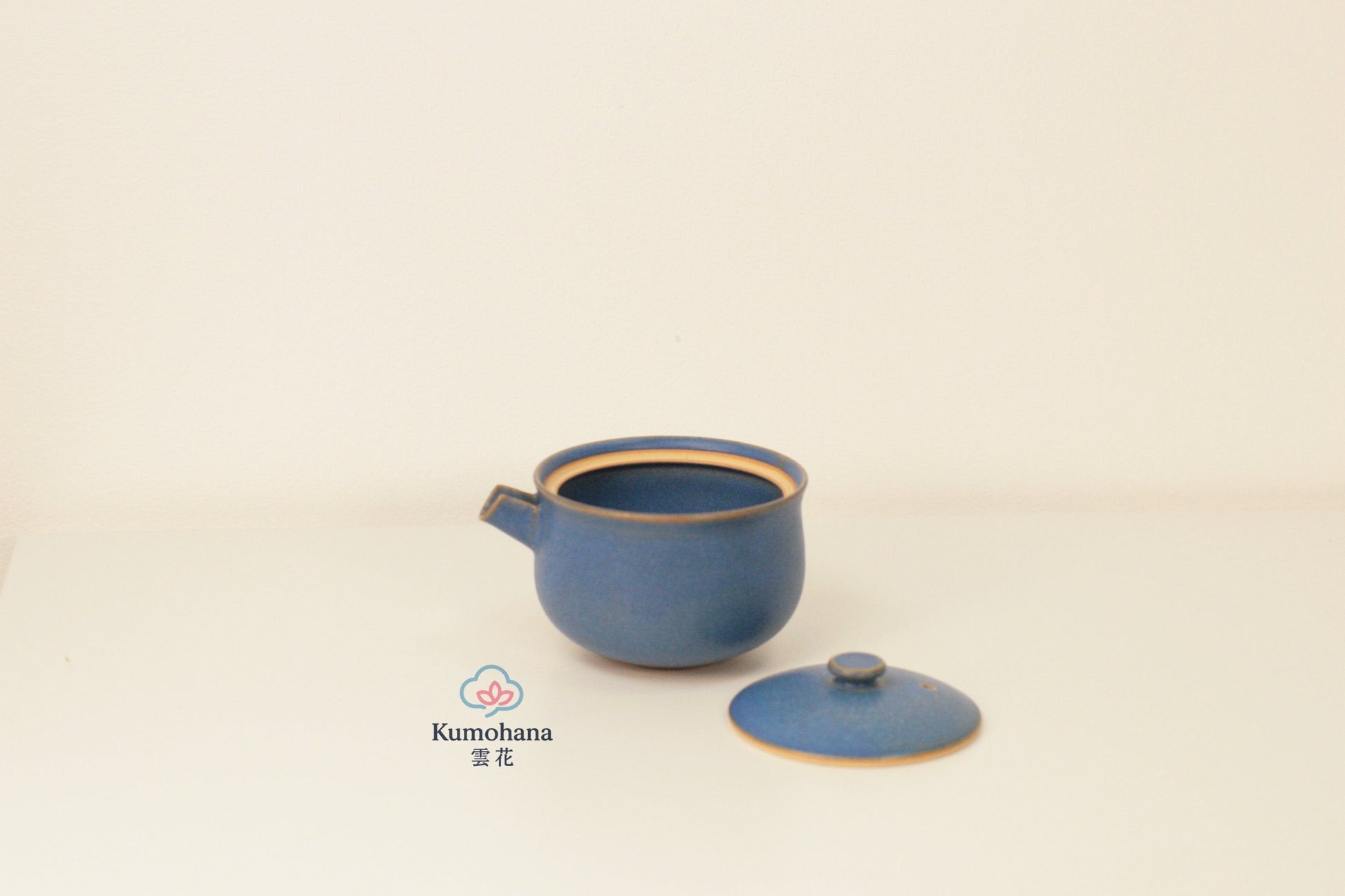 HANDMADE JAPANESE KATAKUCHI SAKE PITCHER | INDIGO BLUE | TOHKEN-GAMA 陶謙窯