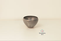 HANDMADE JAPANESE GUINOMI SAKE CUP | LARGE GREY |TOHKEN-GAMA 陶謙窯