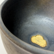 HANDMADE JAPANESE MATCHA BOWL | KINSAI GOLD PINE | TOHKEN-GAMA 陶謙窯