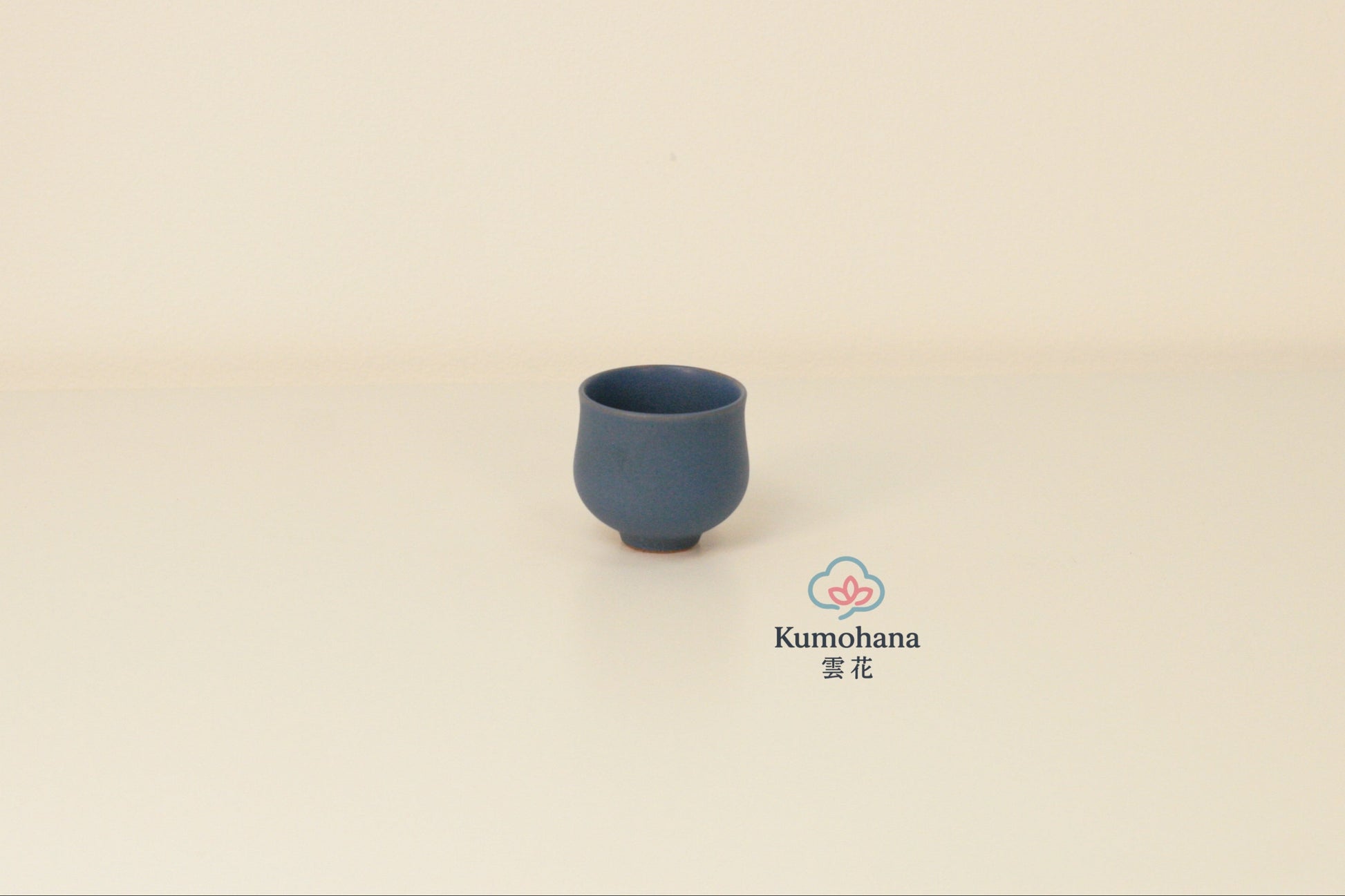 HANDMADE JAPANESE OCHOKO SAKE CUP | INDIGO BLUE | TOHKEN-GAMA 陶謙窯