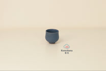 HANDMADE JAPANESE OCHOKO SAKE CUP | INDIGO BLUE | TOHKEN-GAMA 陶謙窯