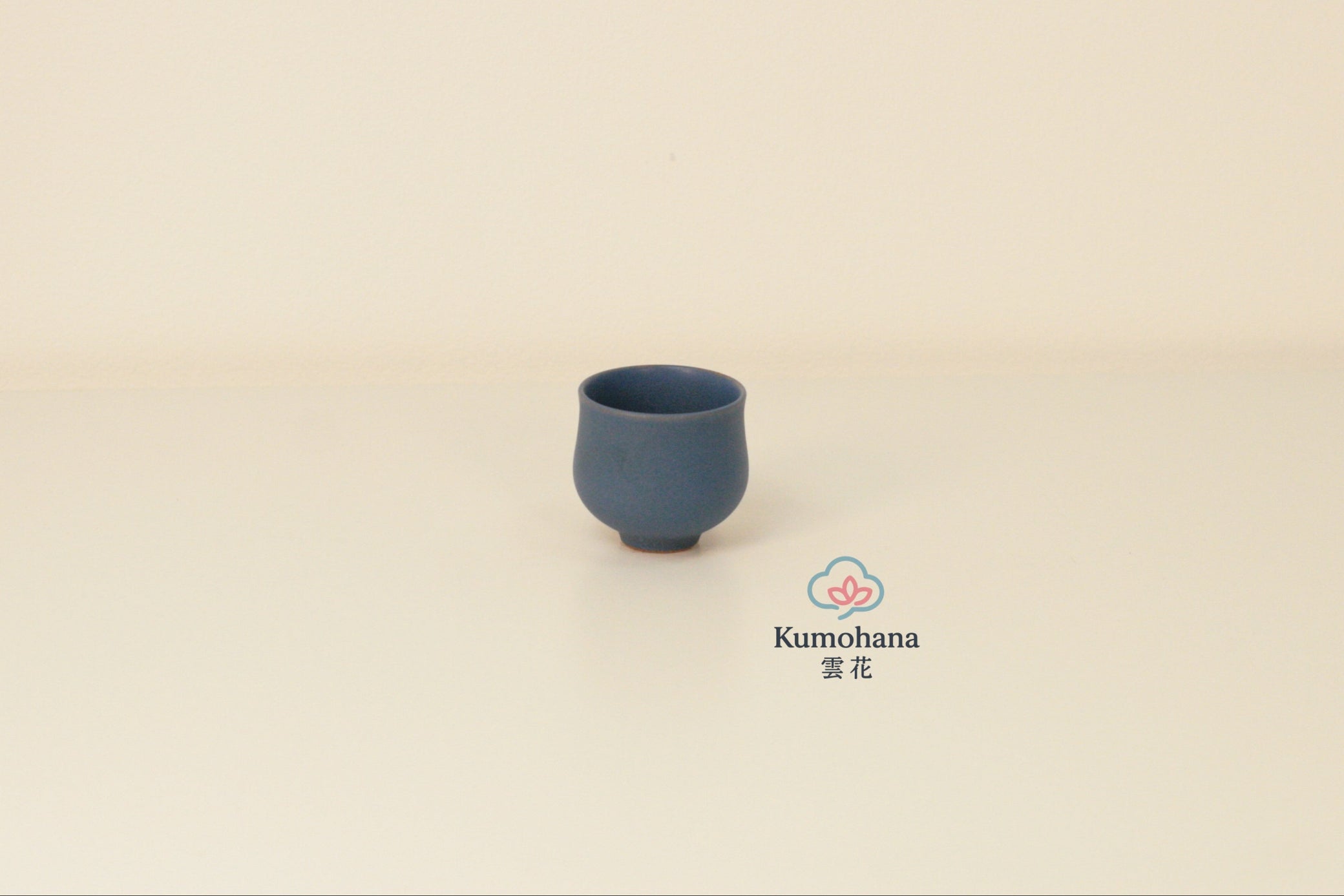 HANDMADE JAPANESE OCHOKO SAKE CUP | INDIGO BLUE | TOHKEN-GAMA 陶謙窯