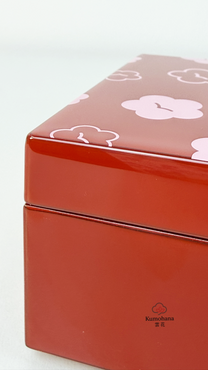 TRADITIONAL JAPANESE URUSHIKO HAKO LACQUER BOX| PLUM BLOSSOM | ISUKE 井助商店