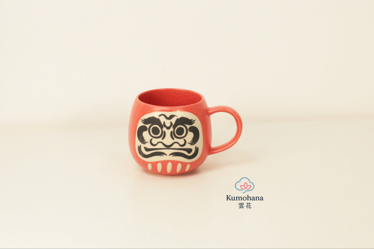 JAPANESE DARUMA CERAMIC MUG | MINO WARE 美濃土産