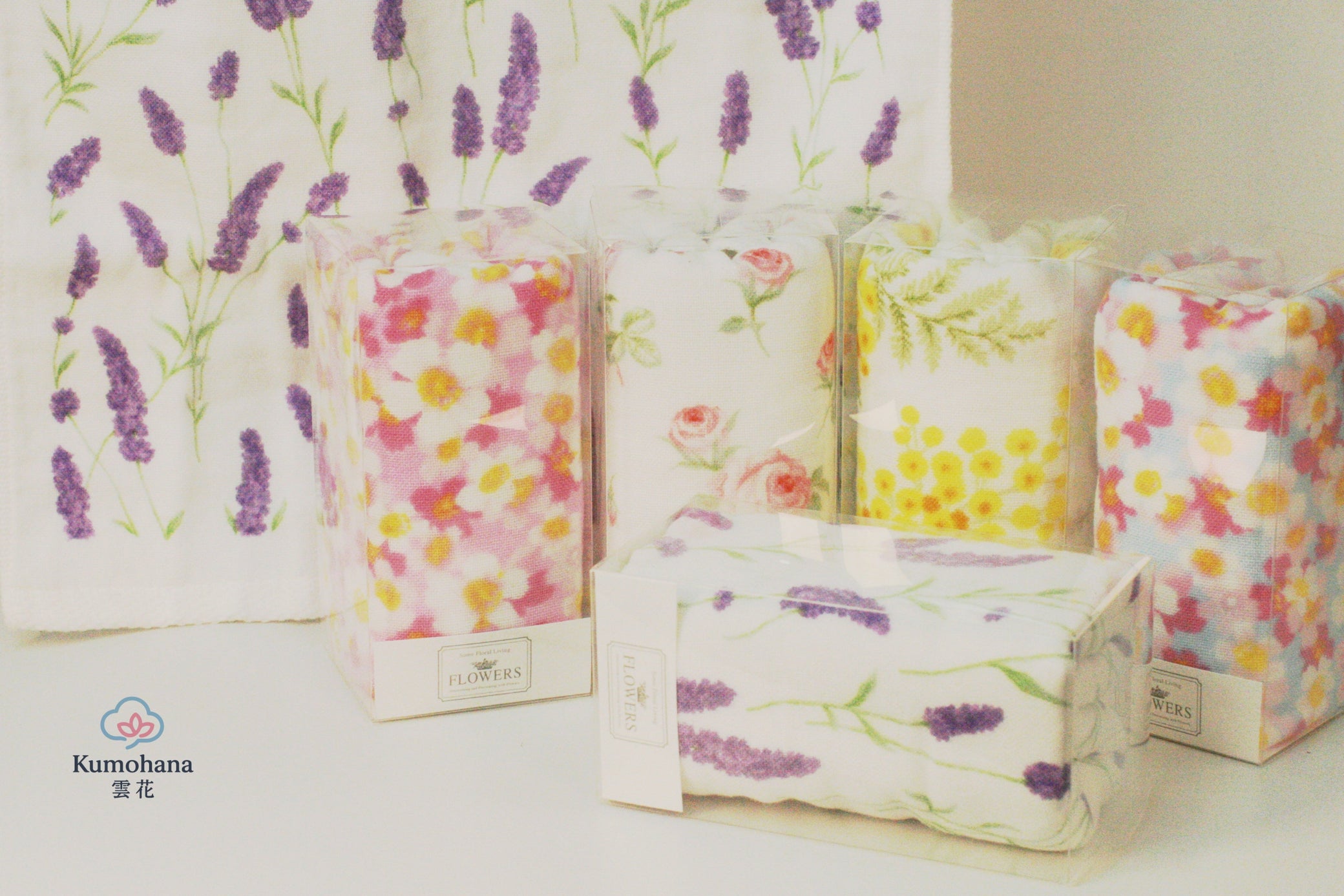 100% COTTON JAPANESE FACE TOWEL | FLOWERS | IMABARI TOWEL 今治