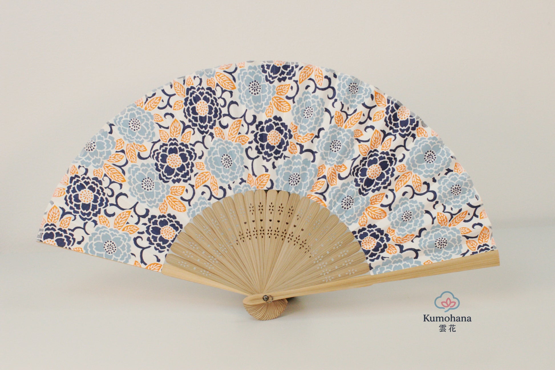 HAND-DYED YUZEN WASHI PAPER FOLDING FAN | TANIGUCHI SHOYUDO