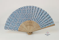 HAND-DYED YUZEN WASHI PAPER FOLDING FAN | TANIGUCHI SHOYUDO