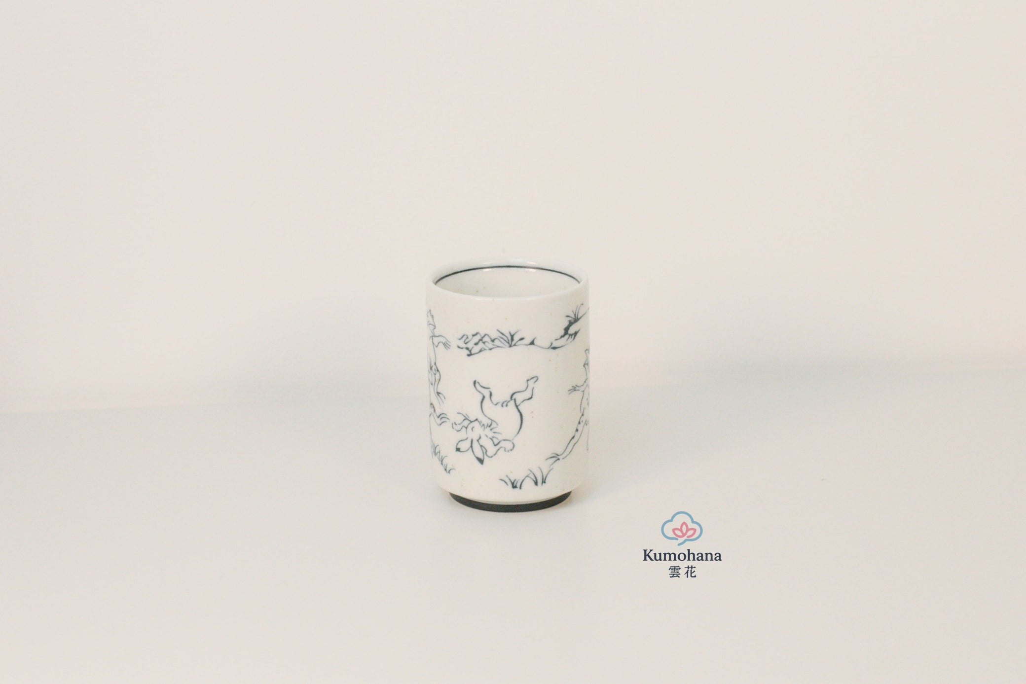 JAPANESE CERAMIC TEA CUP | CHOUJUGIGA | MINO WARE 美濃土産