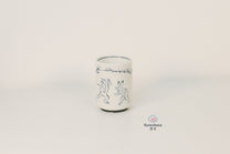JAPANESE CERAMIC TEA CUP | CHOUJUGIGA | MINO WARE 美濃土産