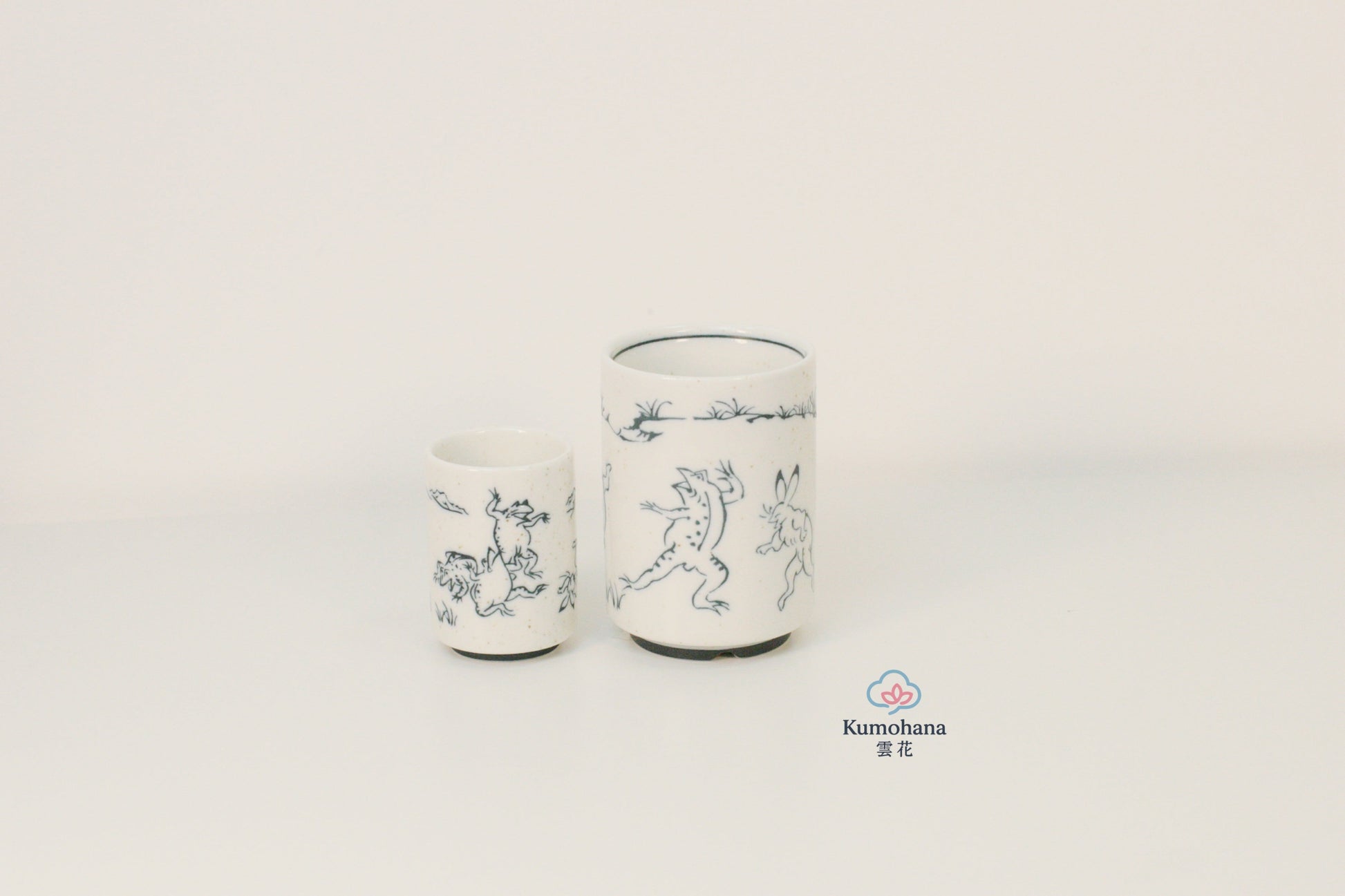 JAPANESE CERAMIC TEA CUP | CHOUJUGIGA | MINO WARE 美濃土産