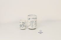 JAPANESE CERAMIC TEA CUP | CHOUJUGIGA | MINO WARE 美濃土産