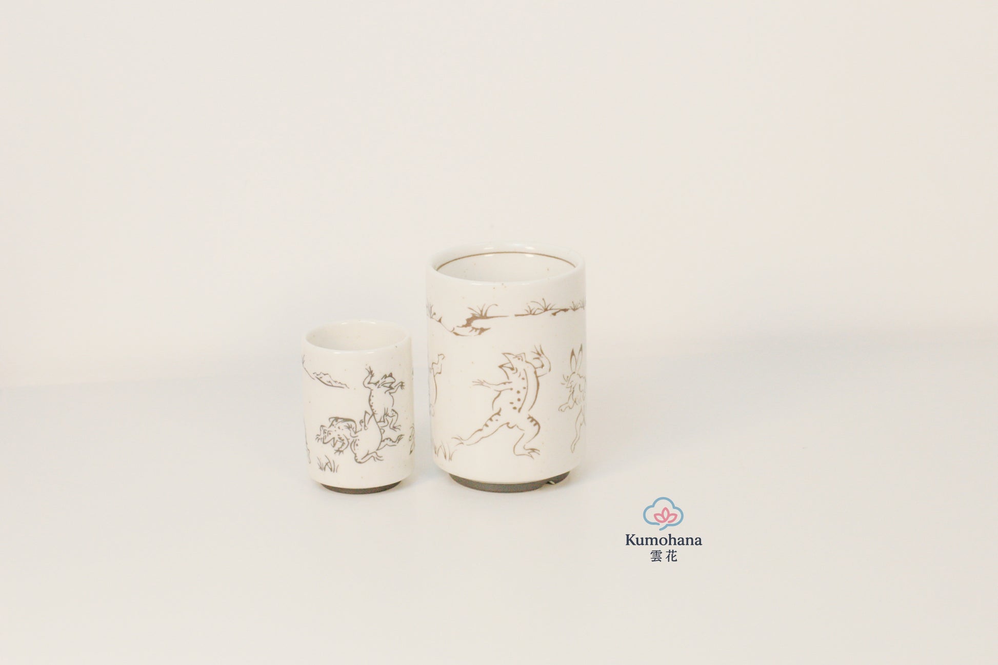 JAPANESE CERAMIC TEA CUP | CHOUJUGIGA | MINO WARE 美濃土産