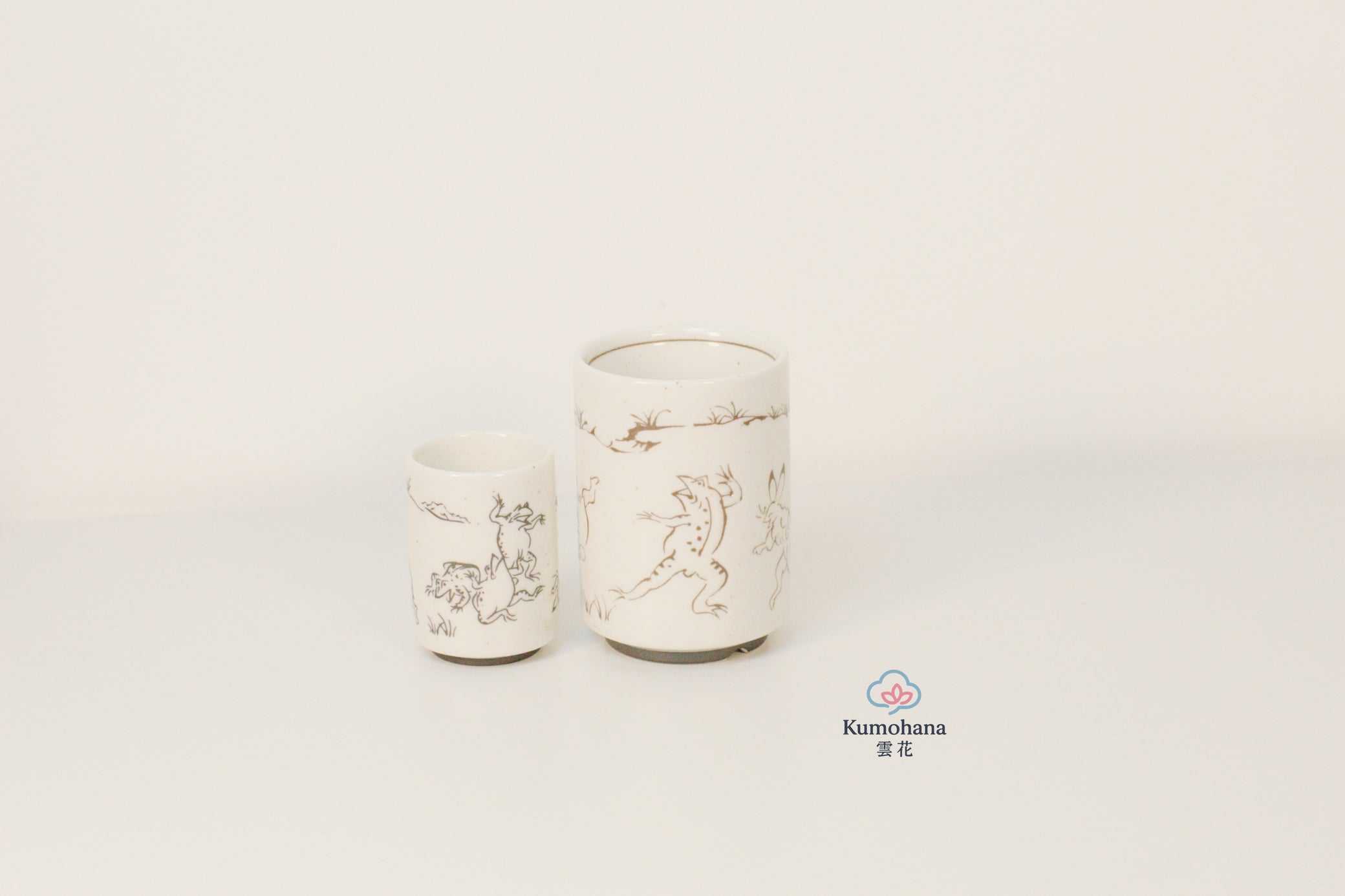 JAPANESE CERAMIC TEA CUP | CHOUJUGIGA | MINO WARE 美濃土産