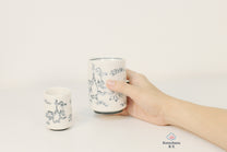 JAPANESE CERAMIC TEA CUP | CHOUJUGIGA | MINO WARE 美濃土産