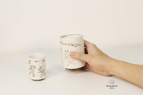 JAPANESE CERAMIC TEA CUP | CHOUJUGIGA | MINO WARE 美濃土産