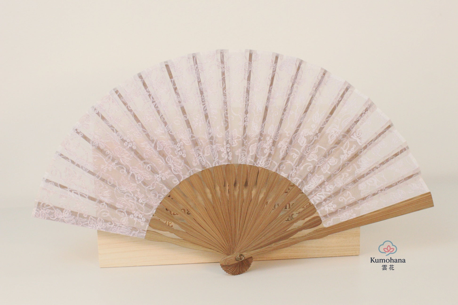 HANDMADE SHŌSŌIN GRAPE ARABESQUE SILK JAPANESE FOLDING FAN | KIMONO ITOKO 伊と幸