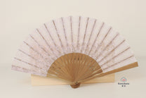 HANDMADE SHŌSŌIN GRAPE ARABESQUE SILK JAPANESE FOLDING FAN | KIMONO ITOKO 伊と幸