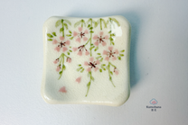 HANDMADE JAPANESE CHOPSTICK REST SET | GION SAKURA | TOUSENGAMA 陶泉窯
