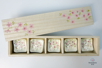 HANDMADE JAPANESE CHOPSTICK REST SET | GION SAKURA | TOUSENGAMA 陶泉窯