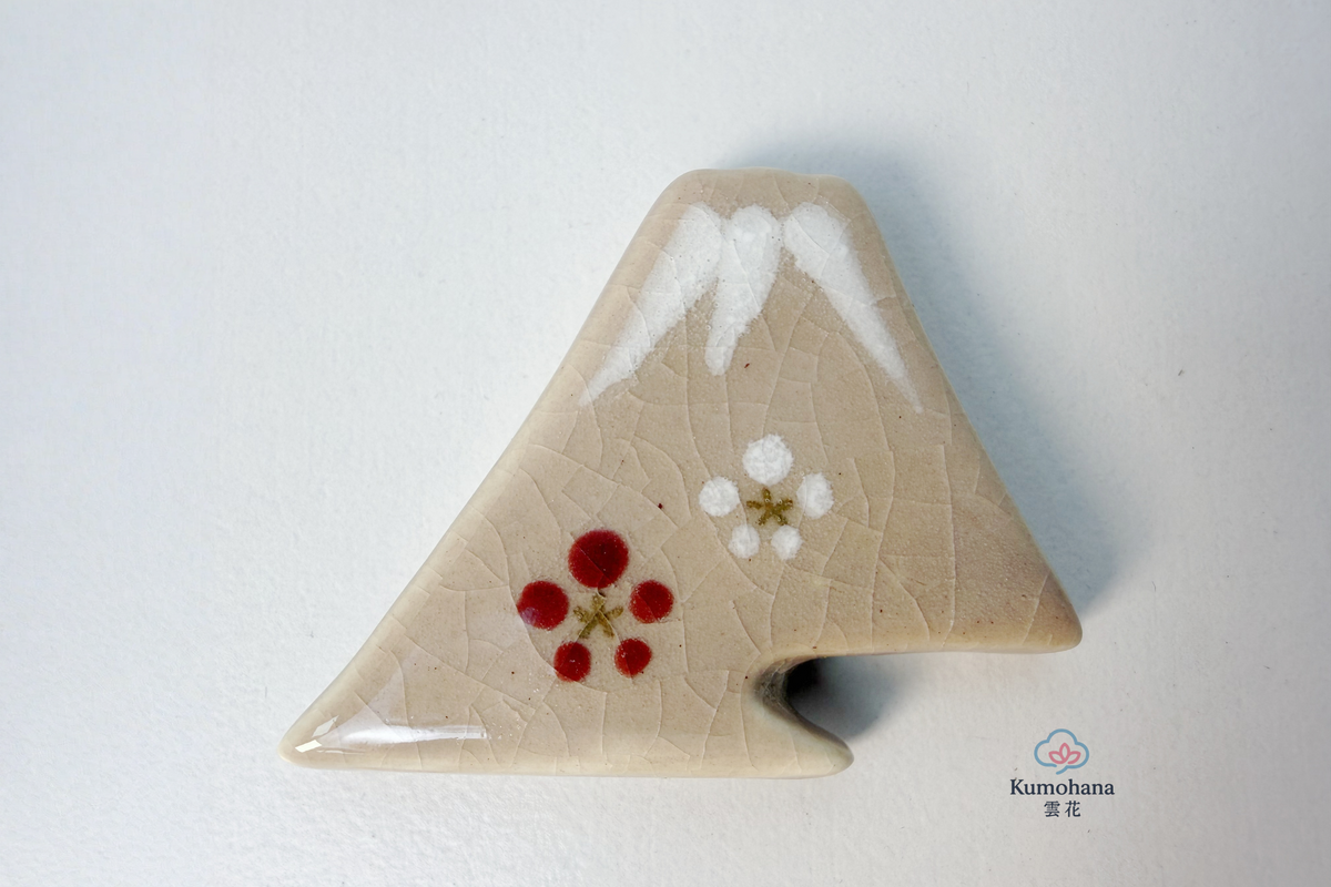 HANDMADE JAPANESE CHOPSTICK REST SET | MOUNT FUJI | TOUSENGAMA 陶泉窯