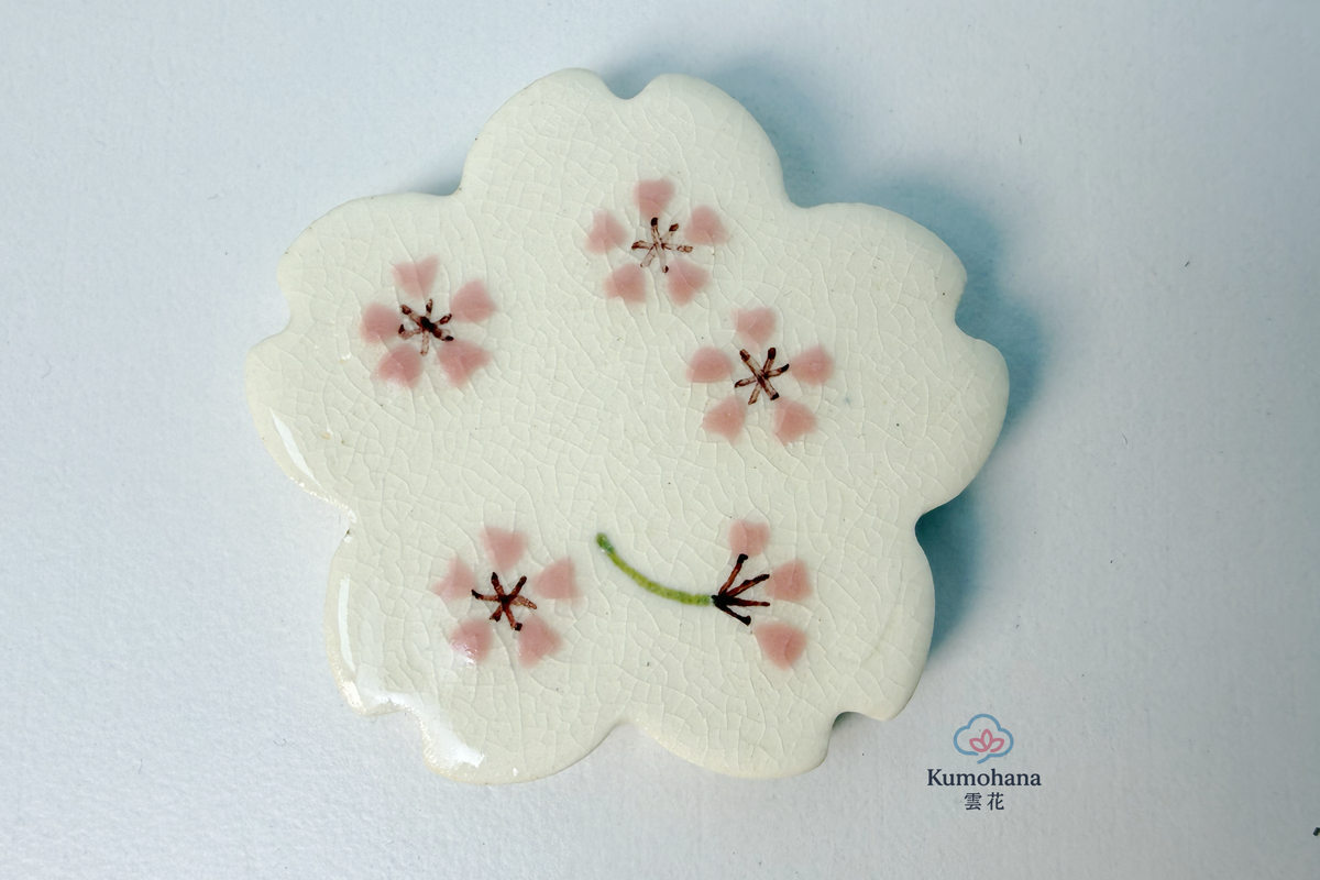 HANDMADE JAPANESE CHOPSTICK REST SET | ASSORTED SAKURA | TOUSENGAMA 陶泉窯