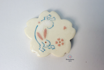 HANDMADE JAPANESE CHOPSTICK REST SET | ASSORTED SAKURA | TOUSENGAMA 陶泉窯