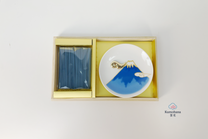 JAPANESE BLUE MOUNT FUJI INCENSE SET | LILY OF VALLEY | YOUYOUANG