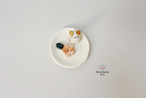 JAPANESE CAT AND FLOWER INCENSE HOLDER | KANESAN SHOTEN INC