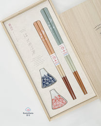 JAPANESE CHOPSTICK GIFT SET | FUJIMI CHERRY BLOSSOM | TAMURATOKI