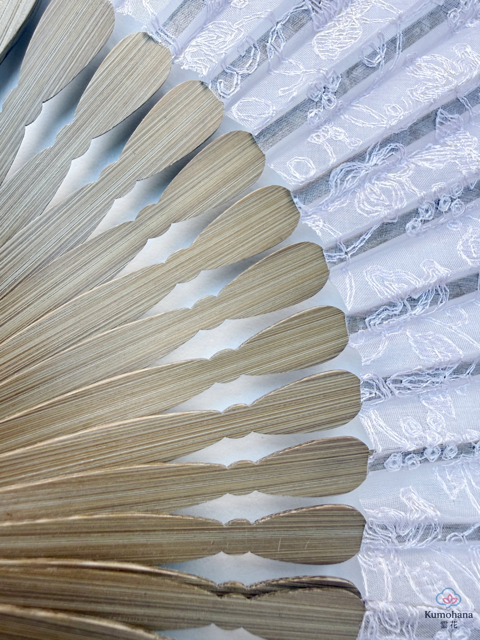 HANDMADE SHŌSŌIN GRAPE ARABESQUE SILK JAPANESE FOLDING FAN | KIMONO ITOKO 伊と幸