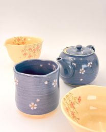 HANDMADE JAPANESE RICE BOWL | GION SAKURA | TOUSENGAMA 陶泉窯