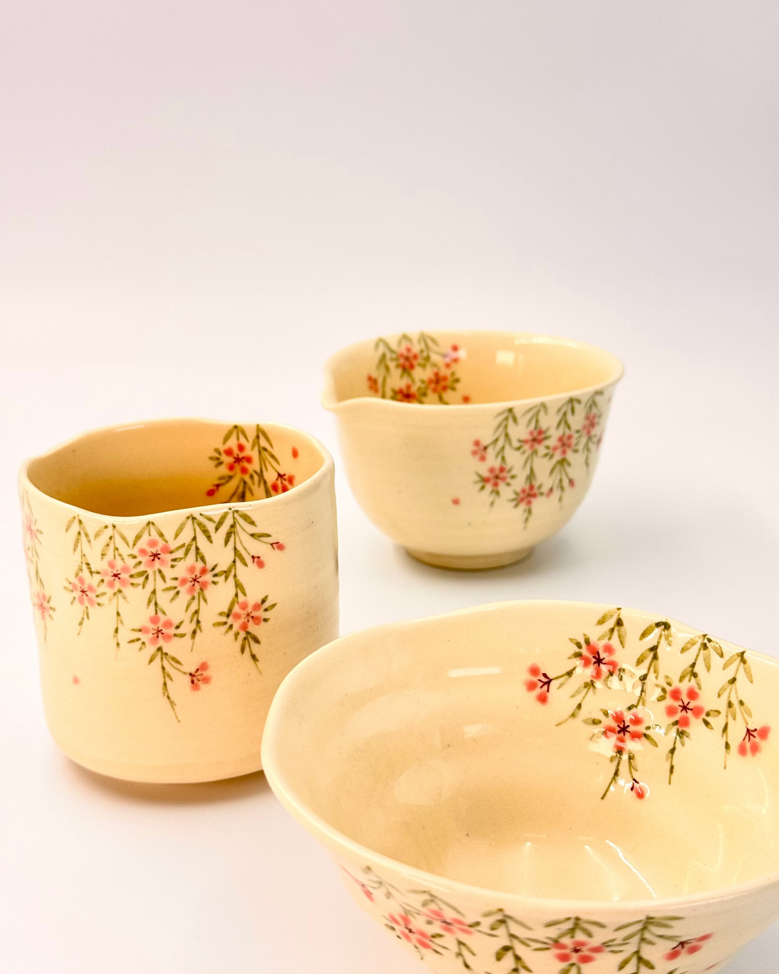 HANDMADE JAPANESE TEACUP | GION SAKURA | TOUSENGAMA 陶泉窯