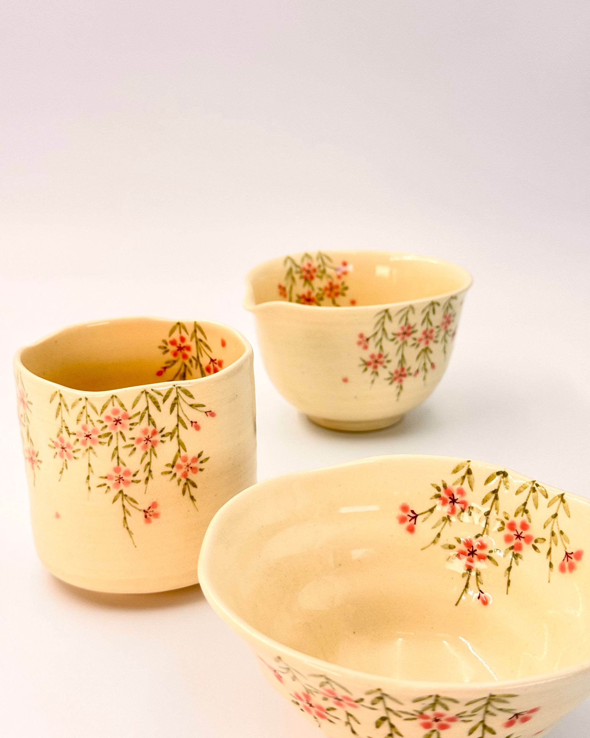 HANDMADE JAPANESE TEACUP | GION SAKURA | TOUSENGAMA 陶泉窯