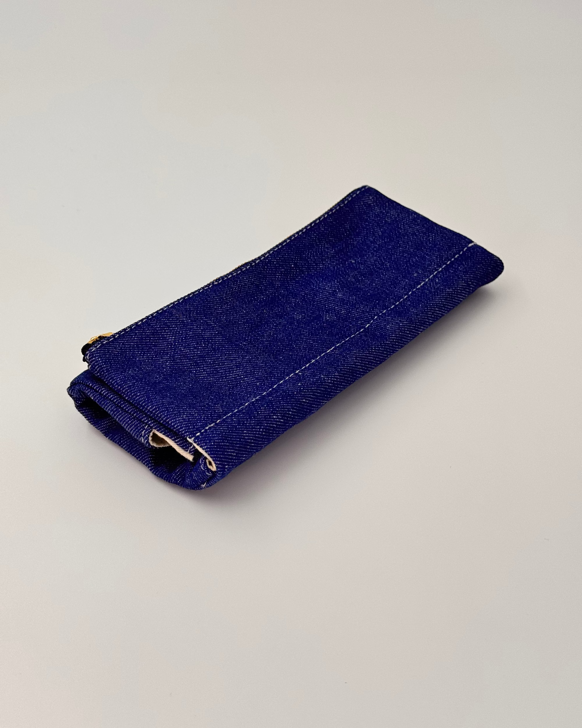 JAPANESE FLAP-STYLE OKAYAMA DENIM PEN CASE | LUDDITE