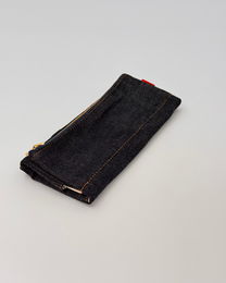 JAPANESE FLAP-STYLE OKAYAMA DENIM PEN CASE | LUDDITE