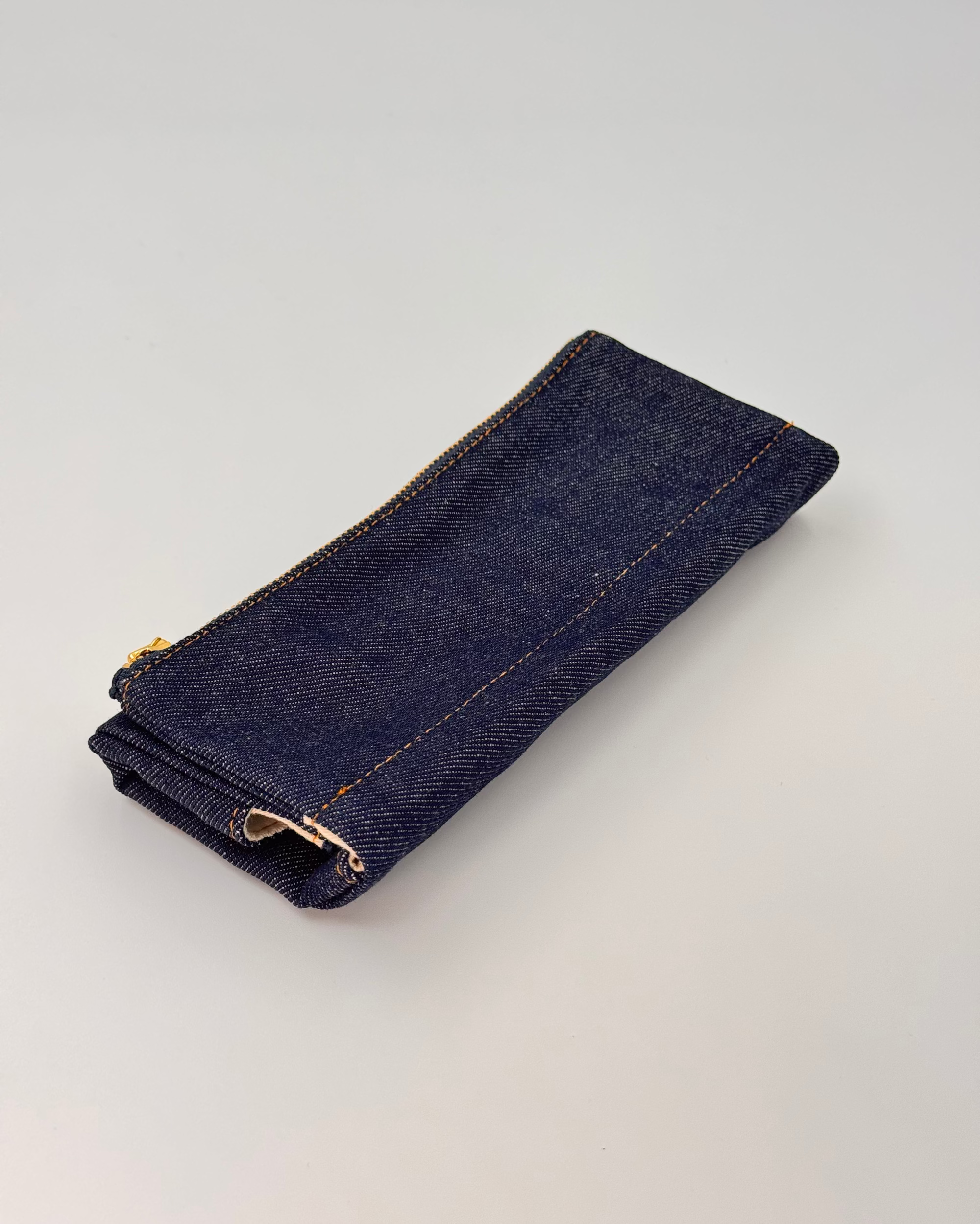 JAPANESE FLAP-STYLE OKAYAMA DENIM PEN CASE | LUDDITE