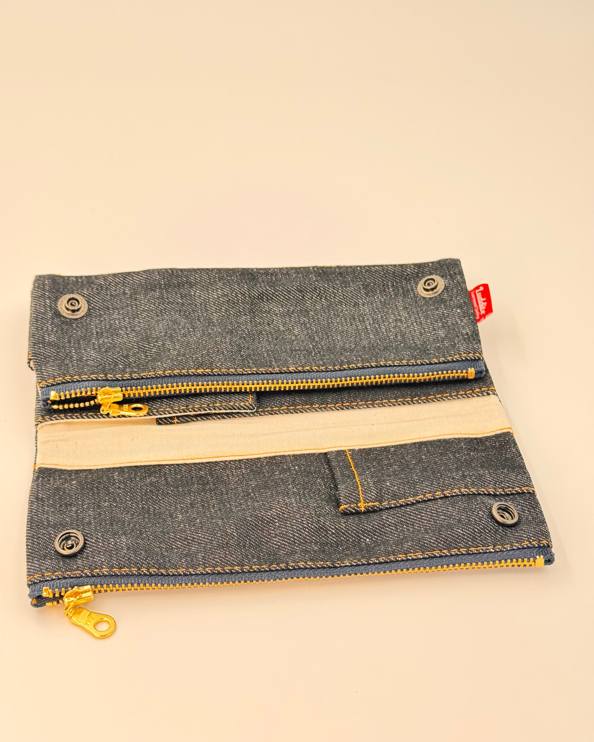 JAPANESE FLAP-STYLE OKAYAMA DENIM PEN CASE | LUDDITE
