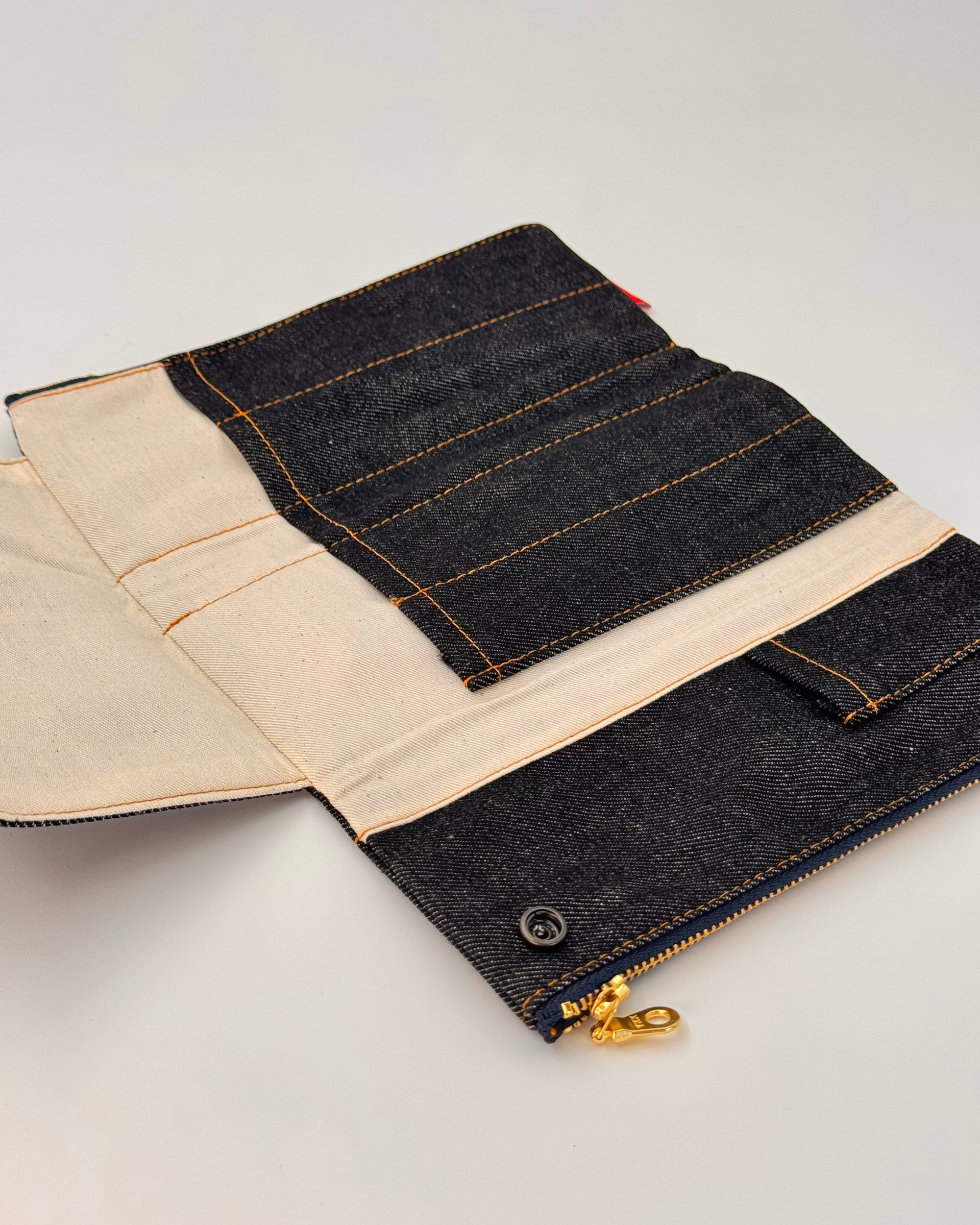 JAPANESE FLAP-STYLE OKAYAMA DENIM PEN CASE | LUDDITE