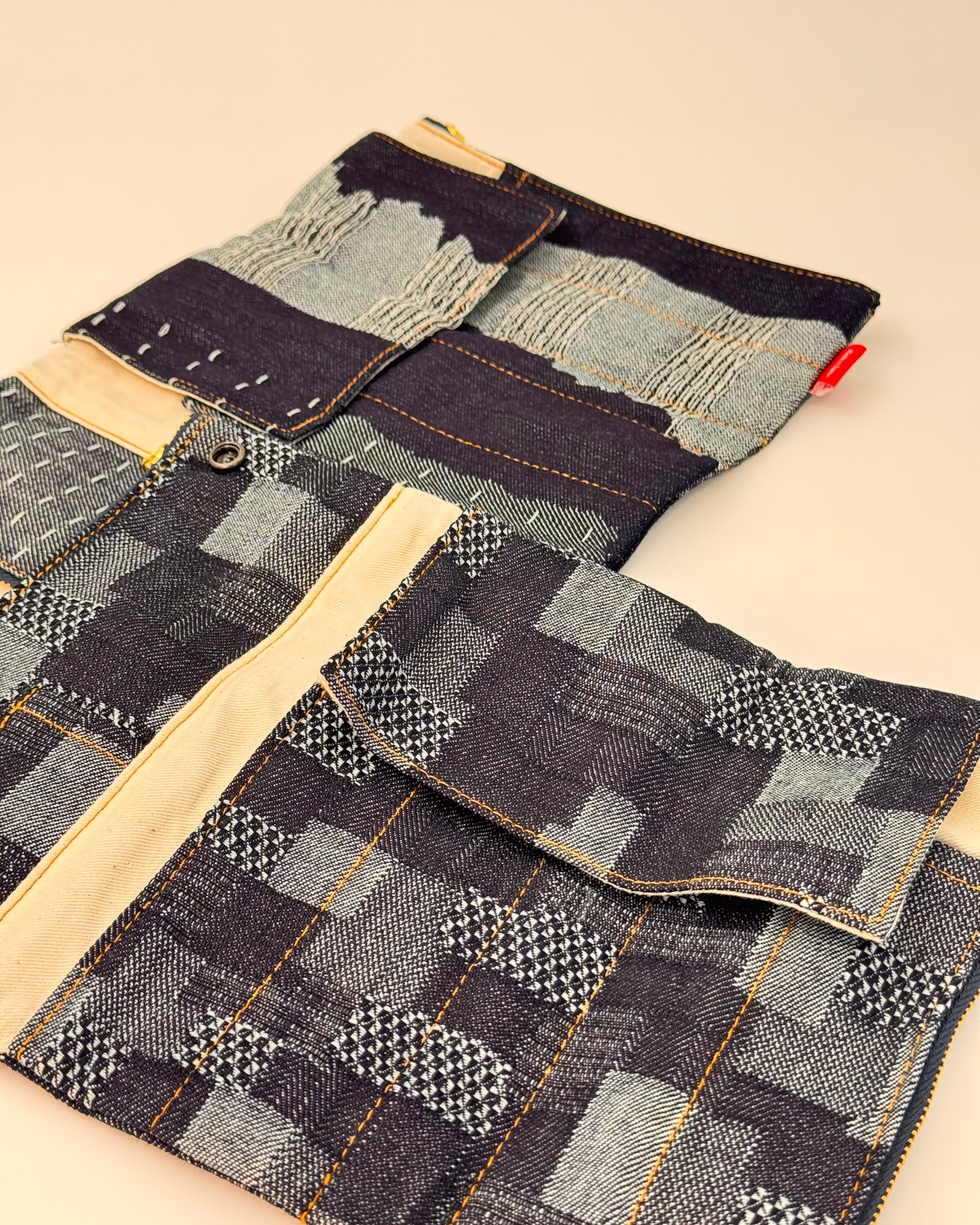JAPANESE FLAP-STYLE OKAYAMA DENIM PEN CASE | LUDDITE