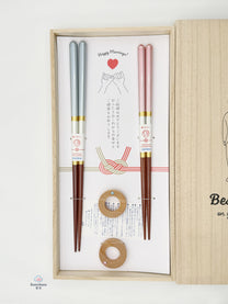 JAPANESE CHOPSTICK GIFT SET | CHAMPAGNE PAIR | TAMURATOKI