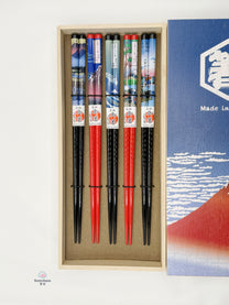 JAPANESE CHOPSTICK GIFT SET | RED FUJI | TAMURATOKI