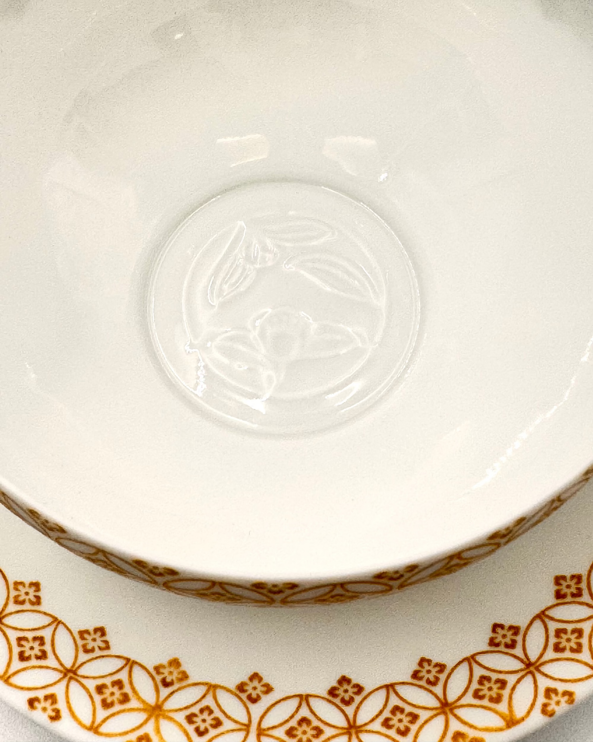 HANDMADE JAPANESE TENGE TEACUP &amp; SAUCER | NISHIKAWA JAPAN