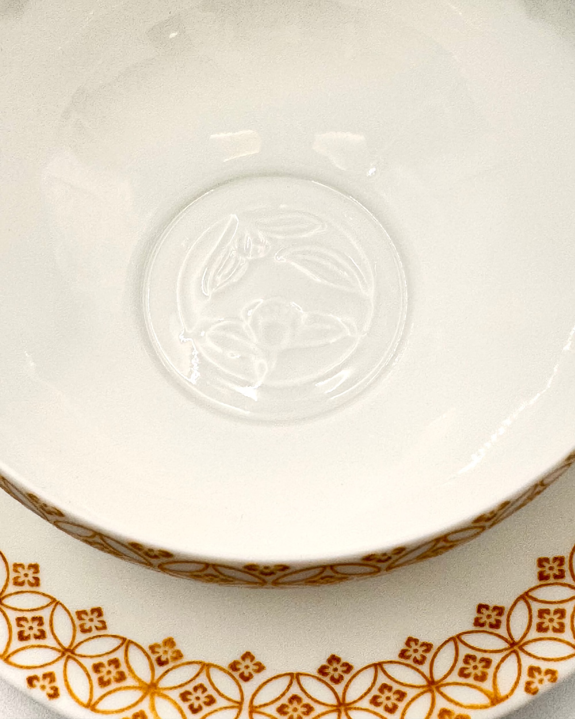 HANDMADE JAPANESE TENGE TEACUP &amp; SAUCER | NISHIKAWA JAPAN