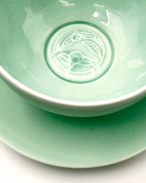 HANDMADE JAPANESE SUIU TEACUP &amp; SAUCER | NISHIKAWA JAPAN