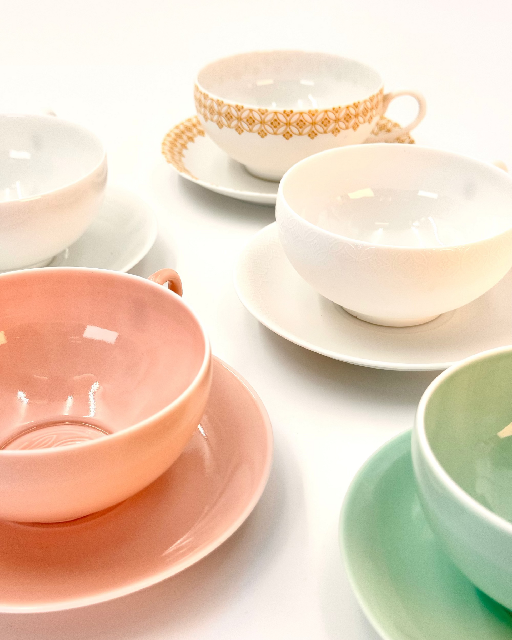 HANDMADE JAPANESE NAGIKA TEACUP &amp; SAUCER | NISHIKAWA JAPAN