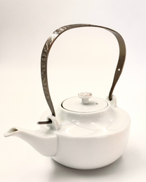 HANDMADE JAPANESE HAKURO TEAPOT | NISHIKAWA JAPAN