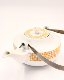HANDMADE JAPANESE TENGE TEAPOT | NISHIKAWA JAPAN