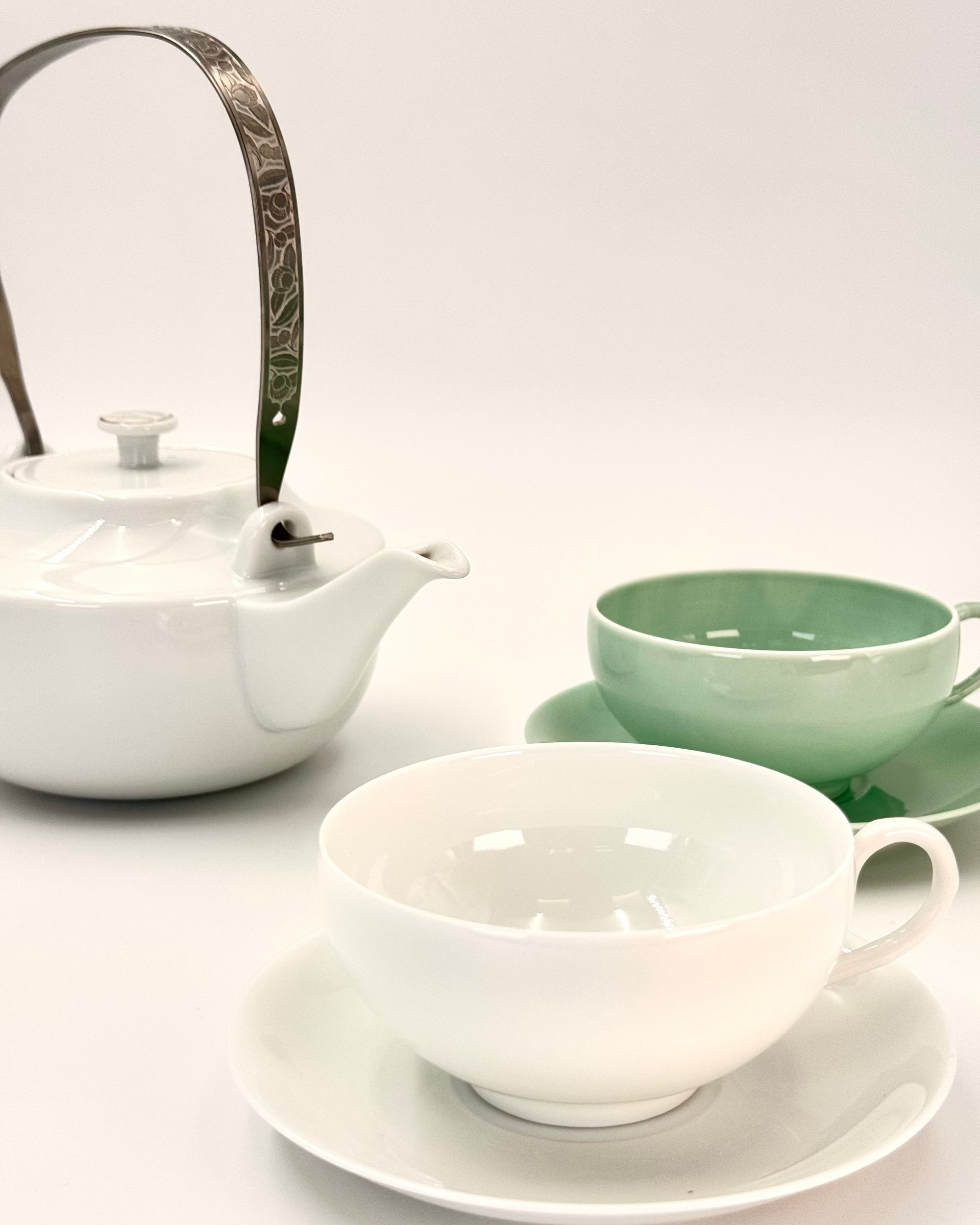 HANDMADE JAPANESE SUIU TEACUP &amp; SAUCER | NISHIKAWA JAPAN